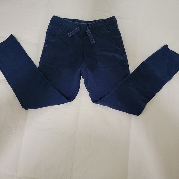 OshKosh Pull on,Navy blue kid boys size 7,elastic waist,string tie,French terry - Picture 2 of 4